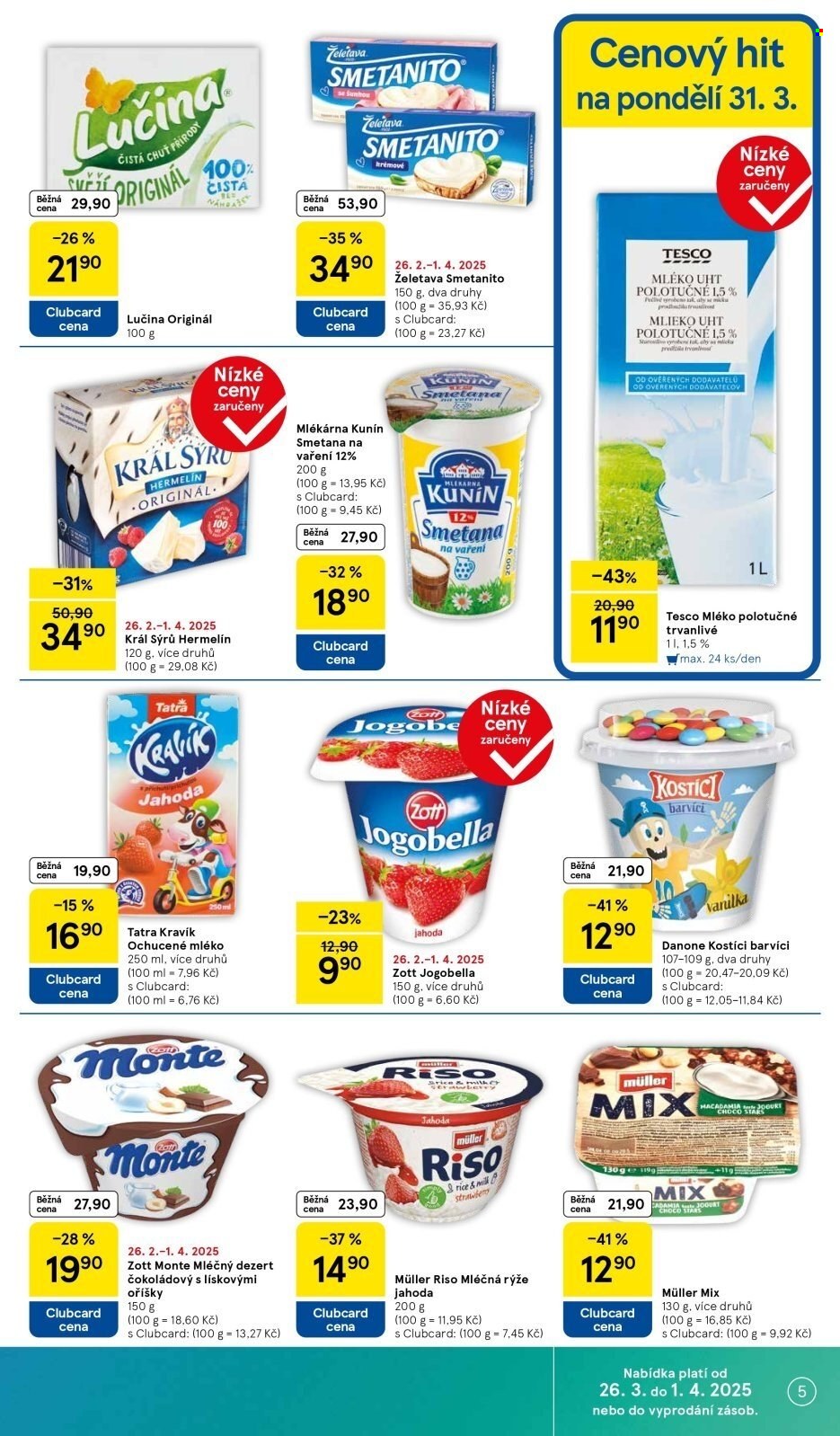 Leták TESCO supermarket - 26.3.2025 - 1.4.2025. Strana 5