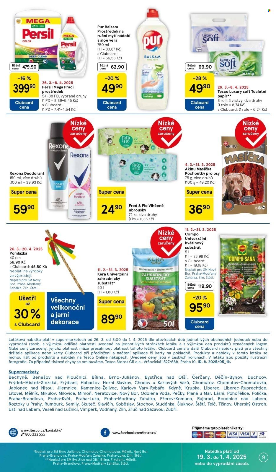 Leták TESCO supermarket - 26.3.2025 - 1.4.2025. Strana 9
