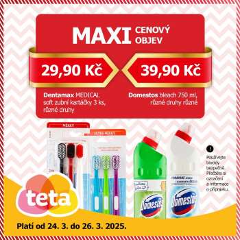 Leták Teta drogerie - 24.3.2025 - 26.3.2025.