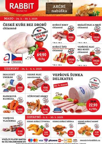Leták RABBIT řeznictví - 24.3.2025 - 30.3.2025.