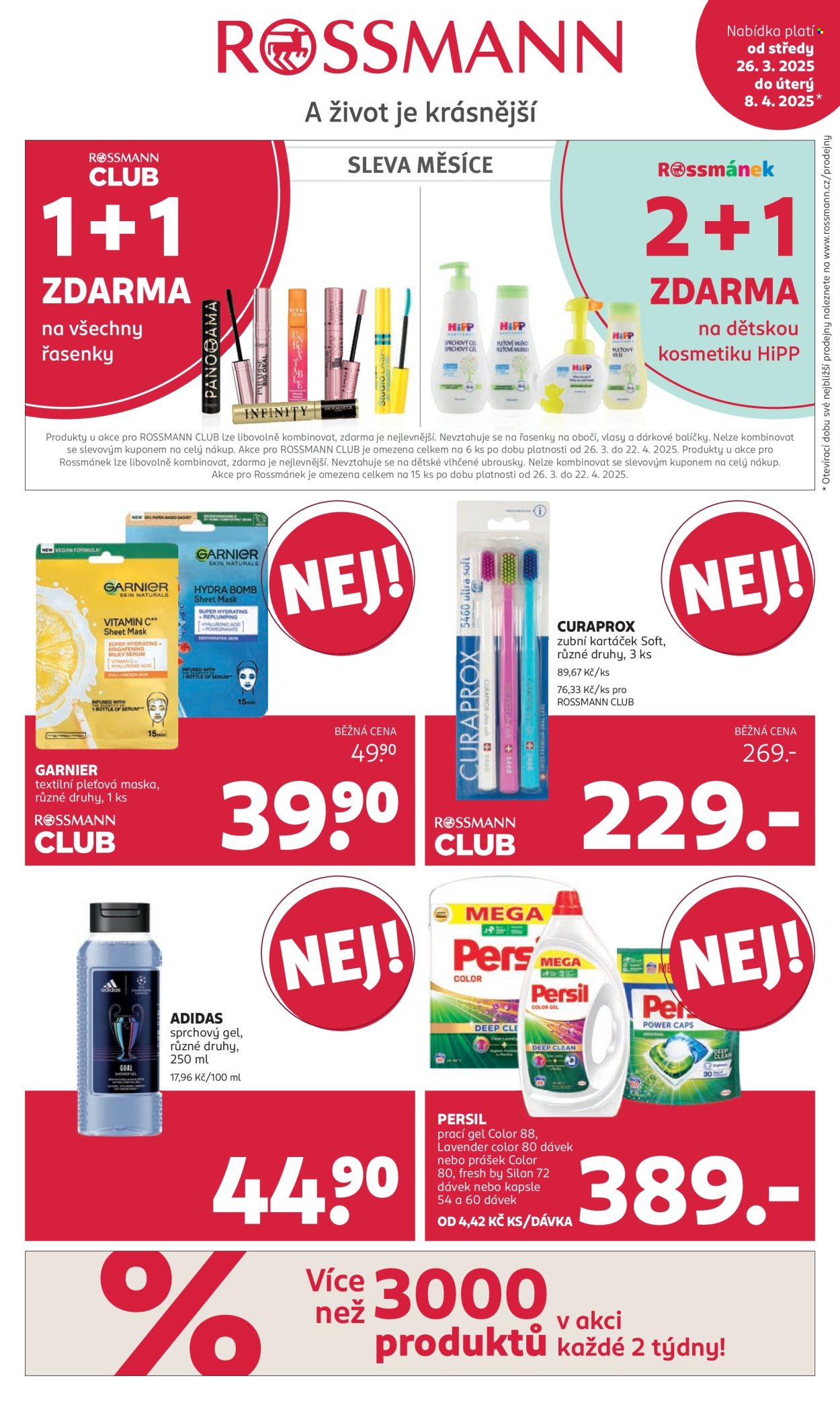 Leták ROSSMANN - 26.3.2025 - 8.4.2025. Strana 1