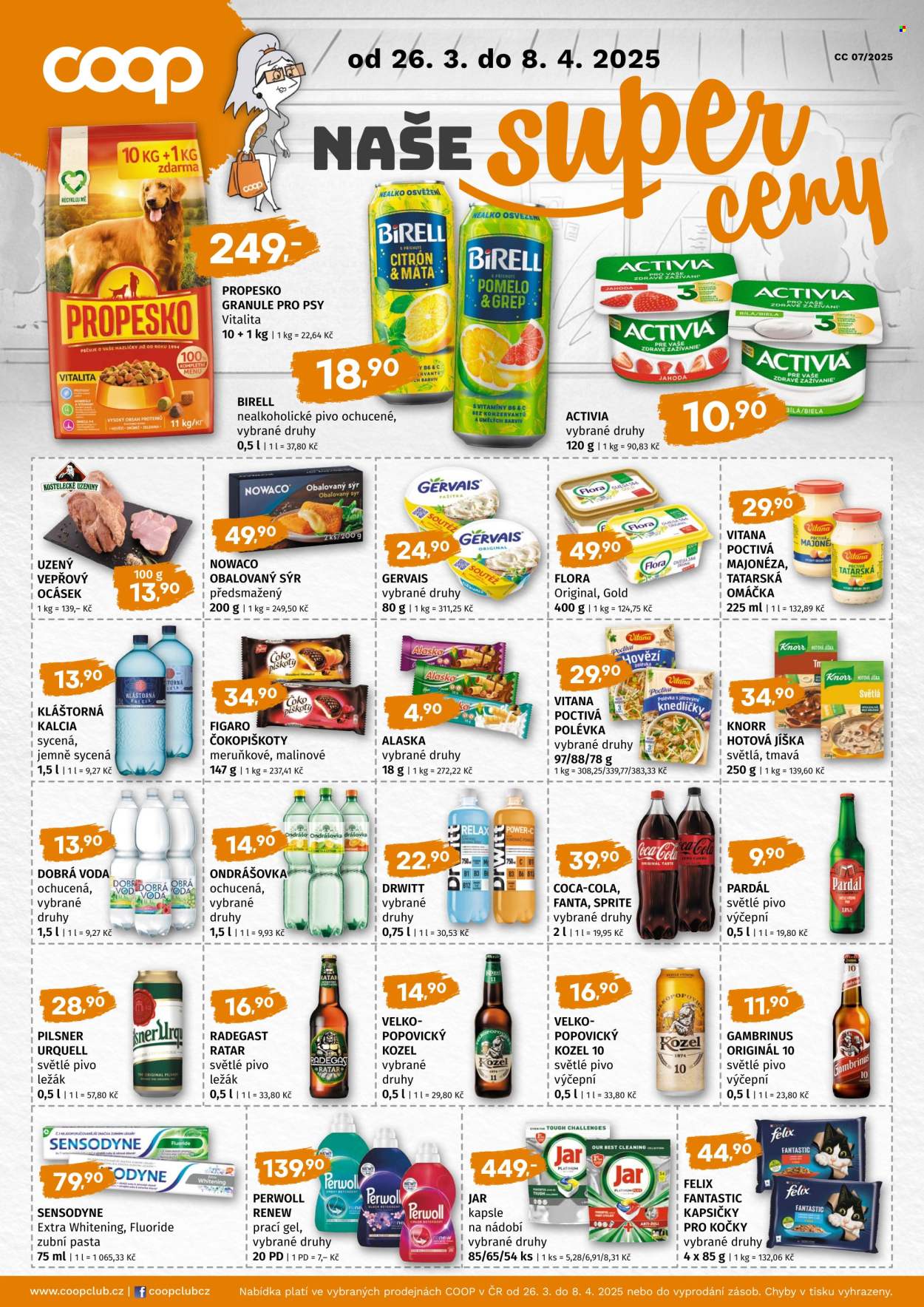 Leták coop JEDNOTA - 26.3.2025 - 8.4.2025. Strana 1