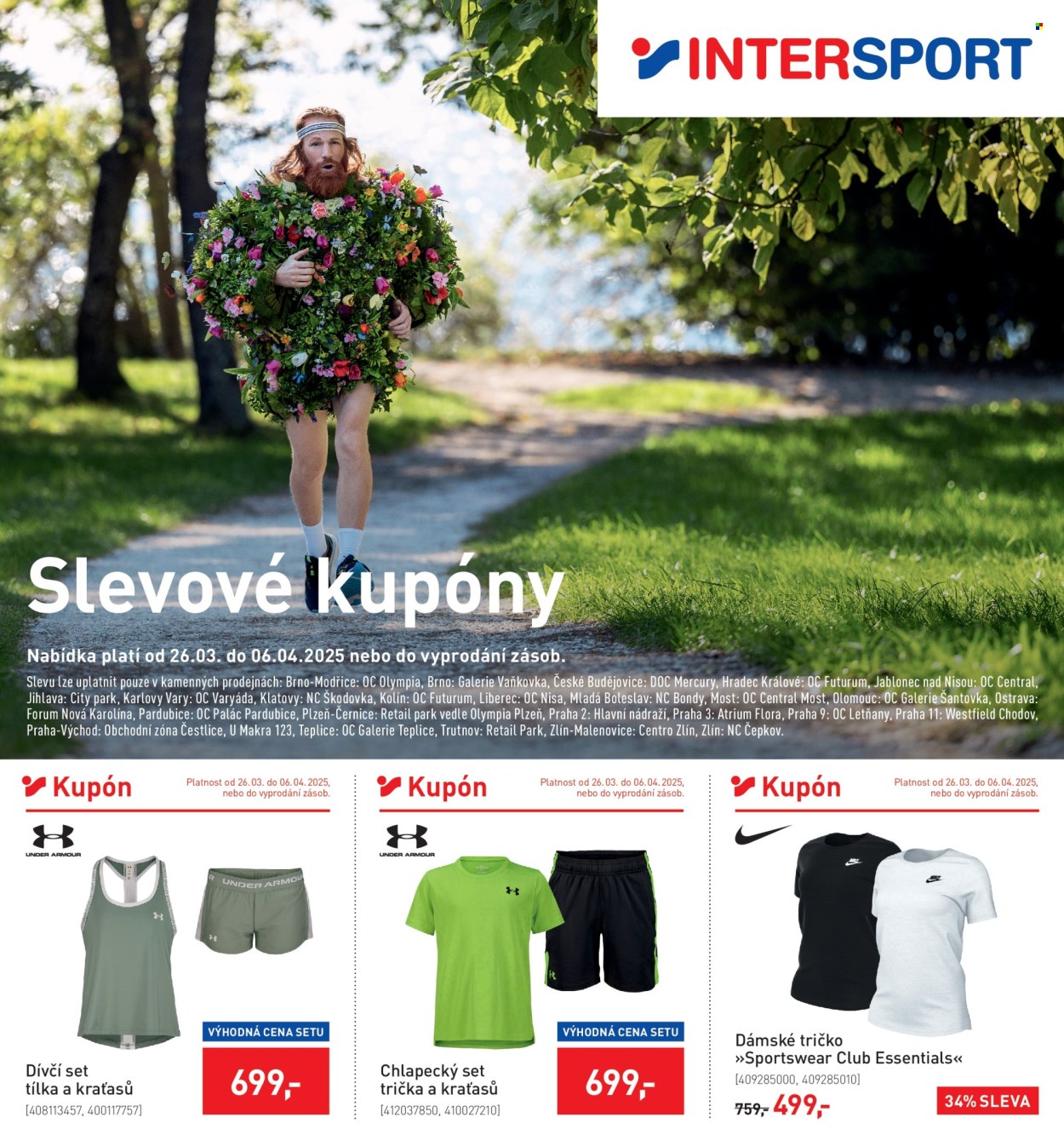 Leták INTERSPORT - 26.3.2025 - 6.4.2025. Strana 1