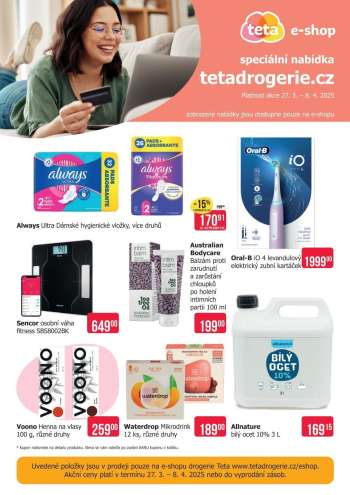 Leták Teta drogerie - 27.3.2025 - 8.4.2025.
