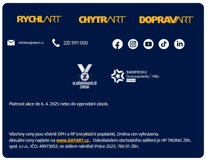 Leták DATART - 29.3.2025 - 6.4.2025. Strana 6