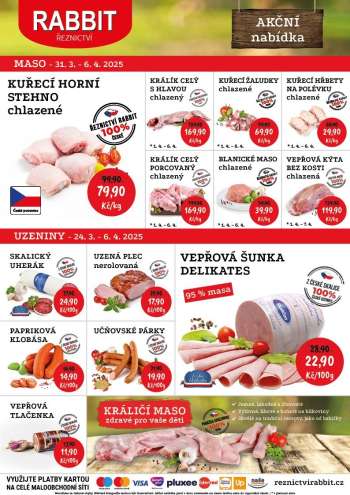 Leták RABBIT řeznictví - 31.3.2025 - 6.4.2025.