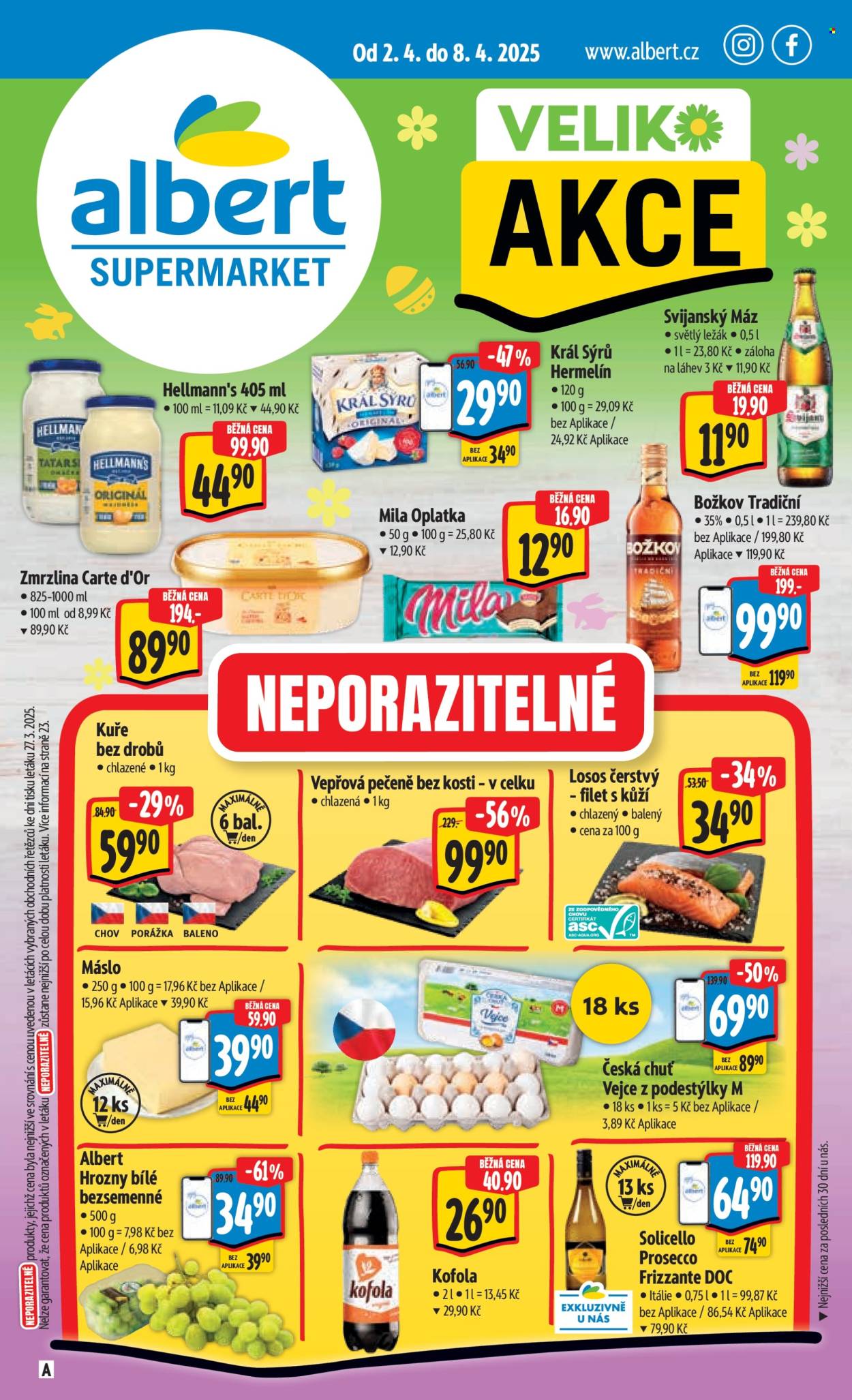 Leták Albert Supermarket - 2.4.2025 - 8.4.2025. Strana 1