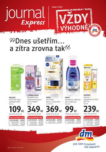 Leták dm drogerie - 1.4.2025 - 28.4.2025.