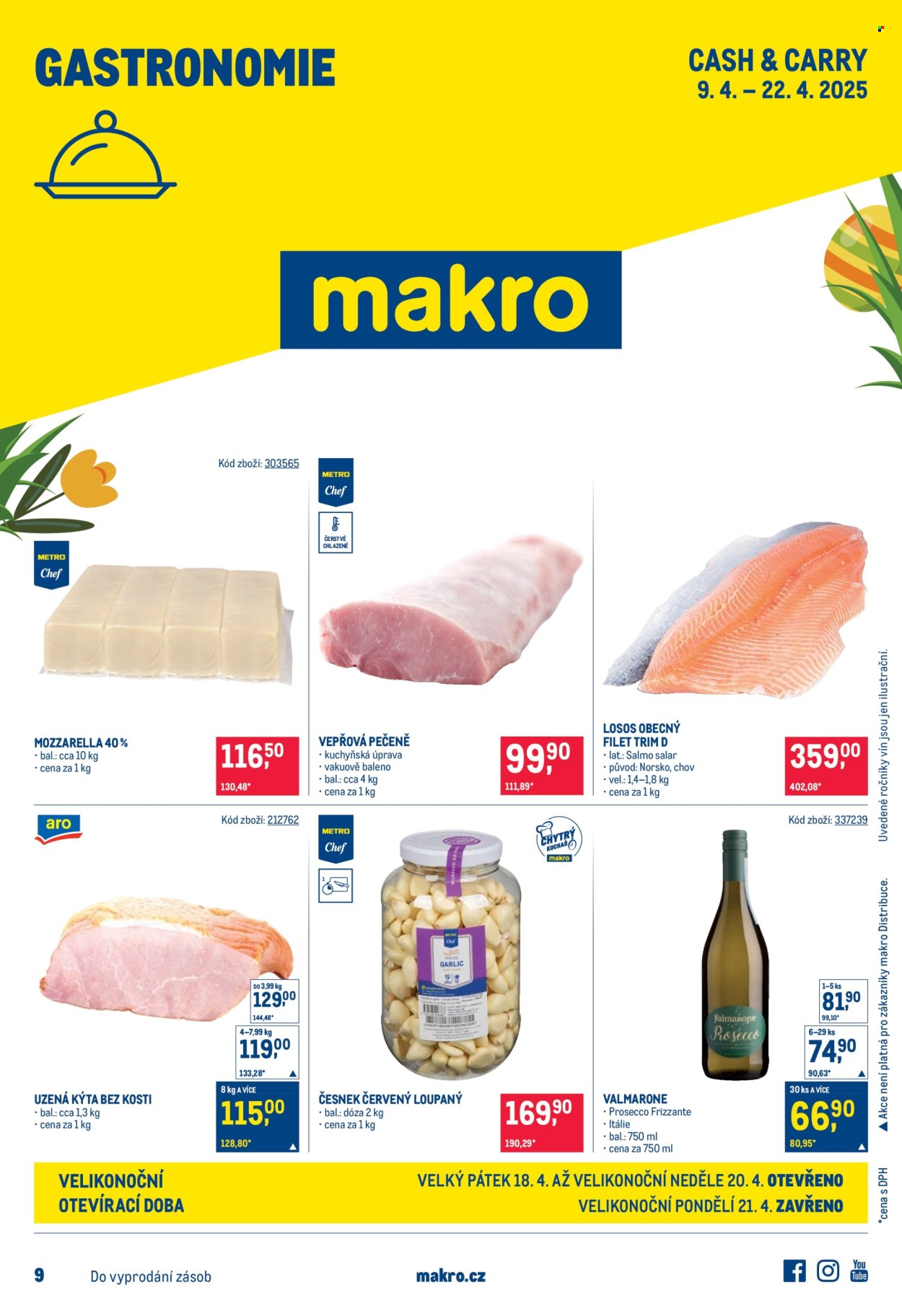Leták MAKRO - 9.4.2025 - 22.4.2025. Strana 1