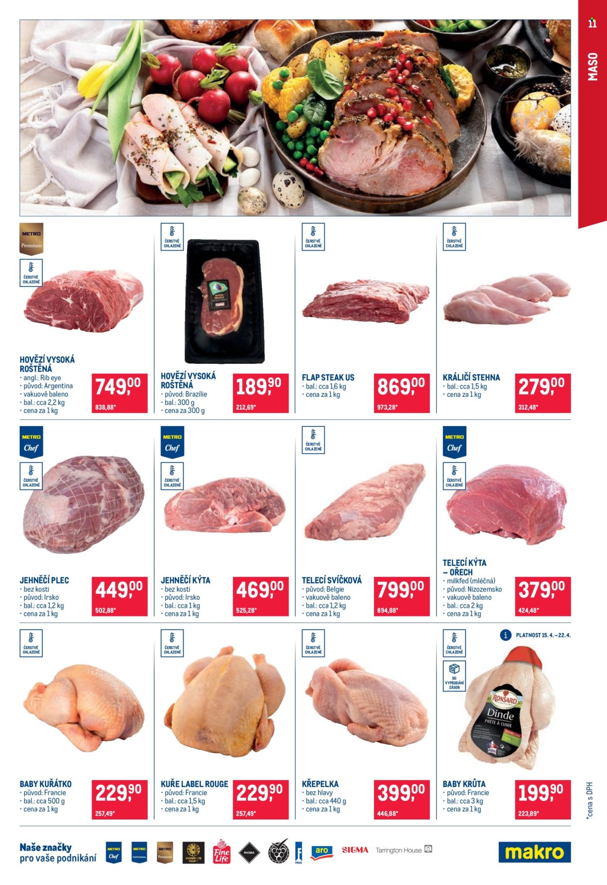 Leták MAKRO - 9.4.2025 - 22.4.2025. Strana 11