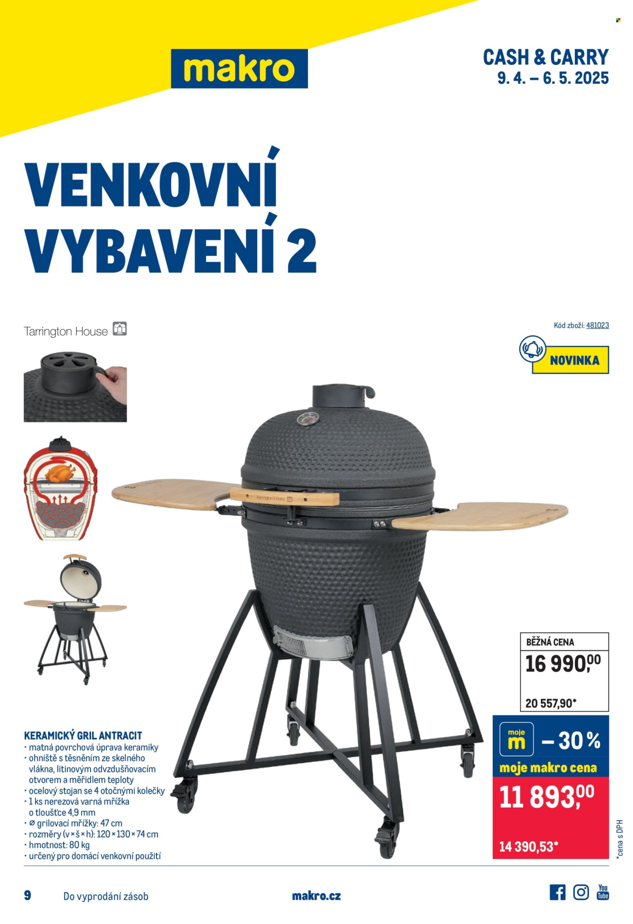 Leták MAKRO - 9.4.2025 - 6.5.2025. Strana 1
