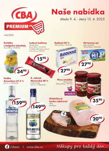 Leták CBA Premium - 9.4.2025 - 15.4.2025.