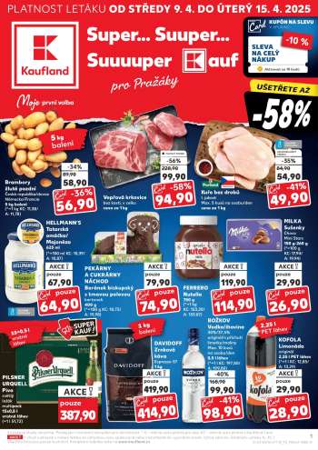 Leták Kaufland - 9.4.2025 - 15.4.2025.