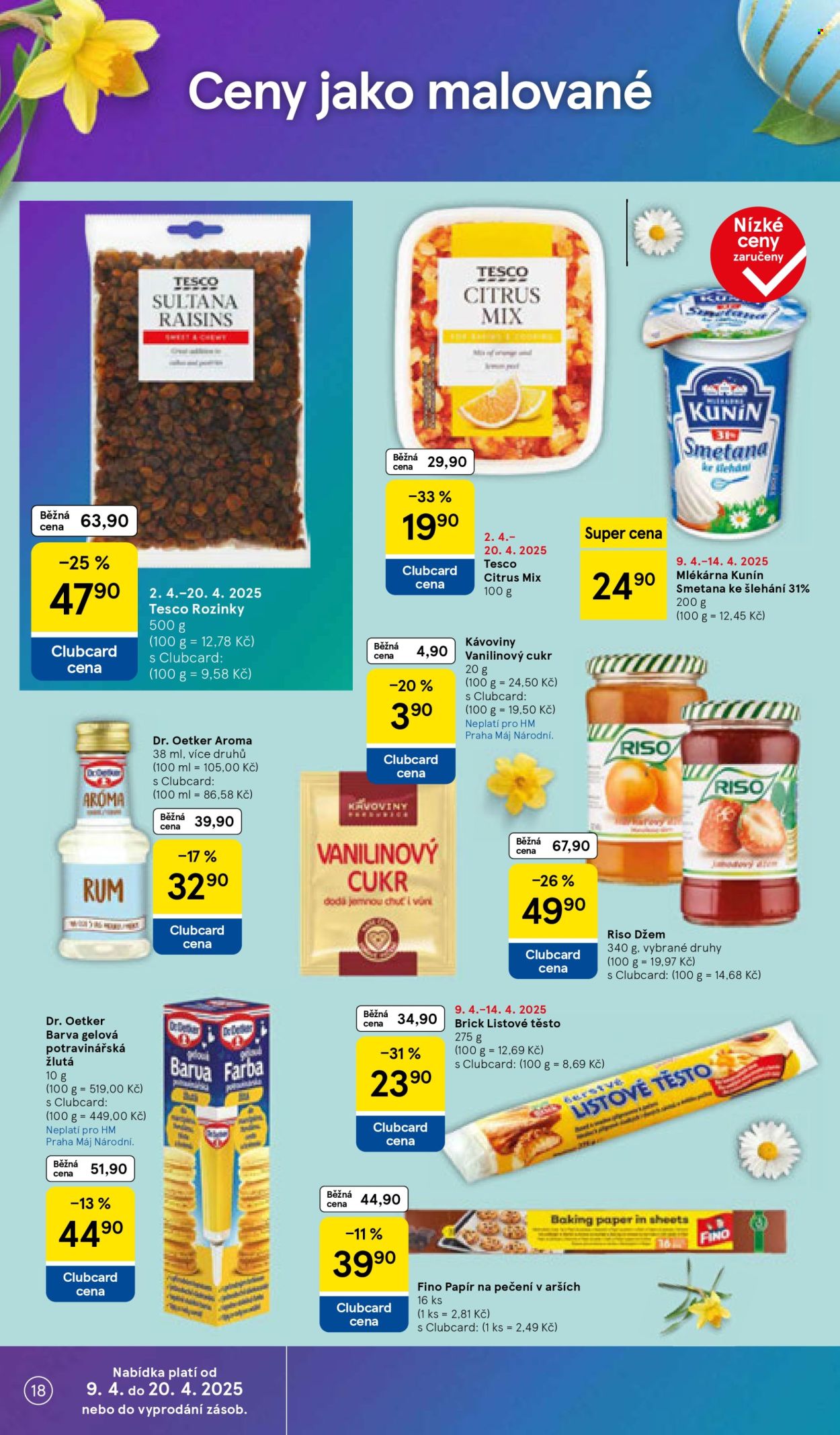 Leták TESCO - 9.4.2025 - 14.4.2025. Strana 18