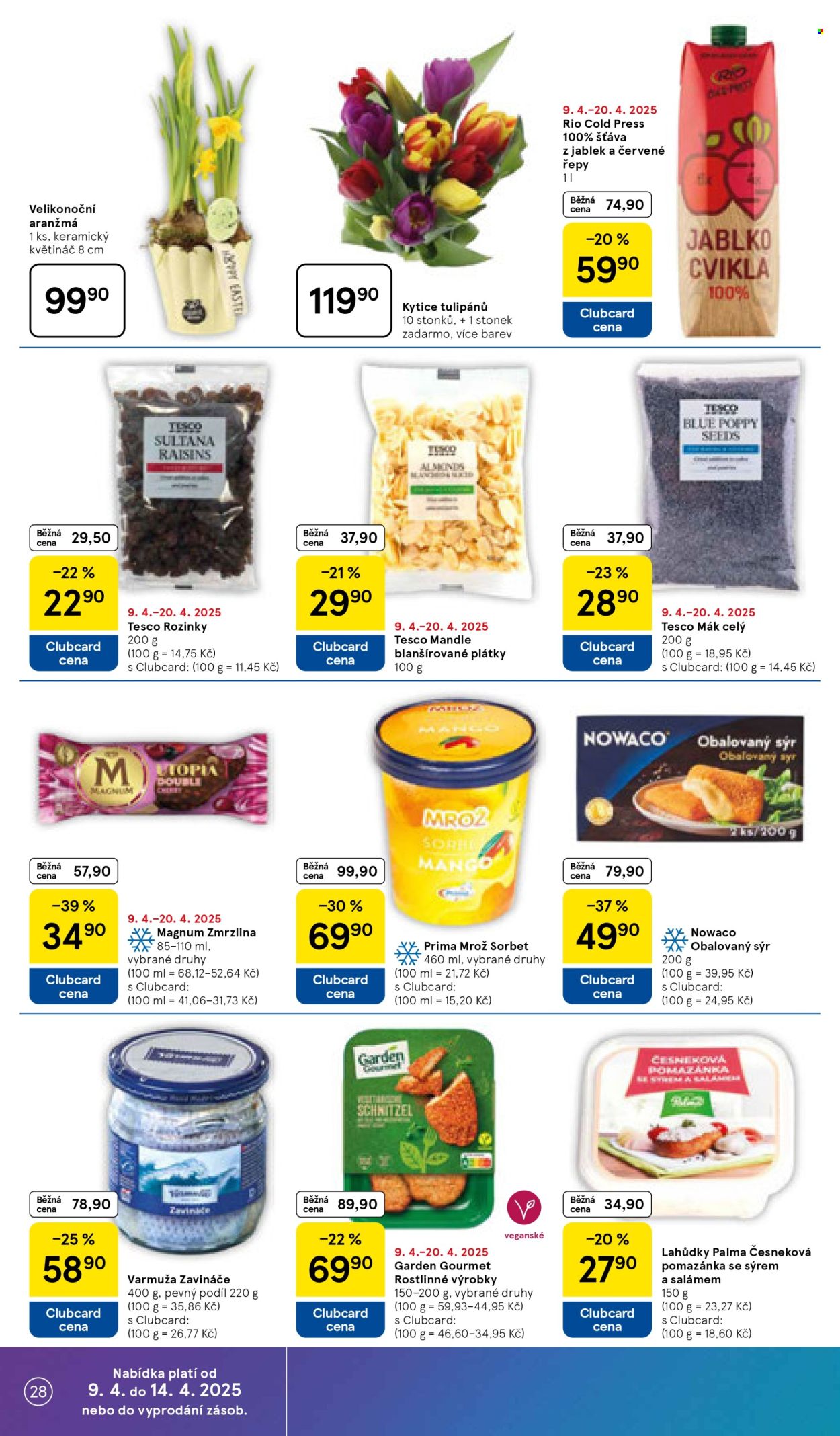 Leták TESCO - 9.4.2025 - 14.4.2025. Strana 28