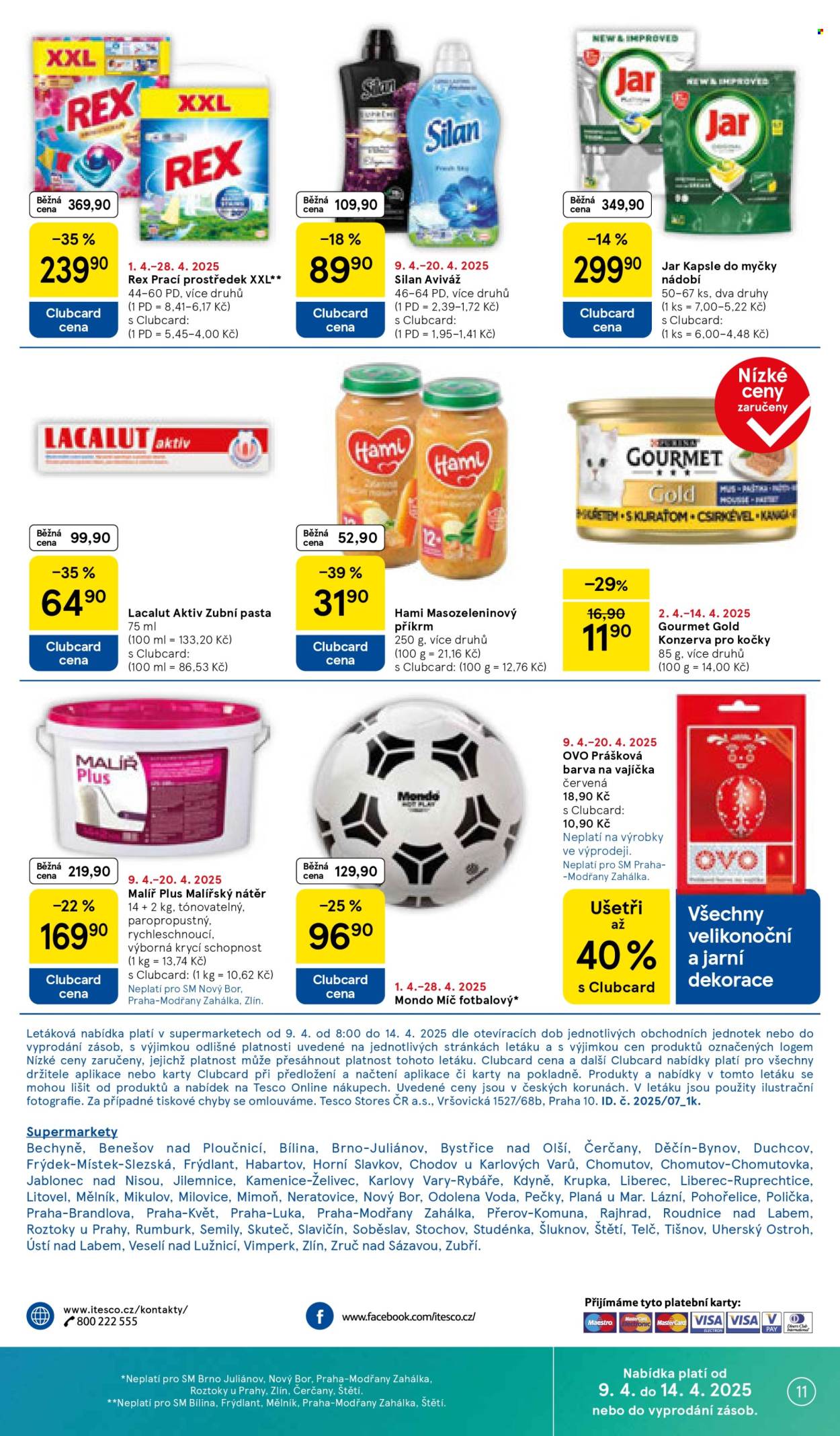 Leták TESCO supermarket - 9.4.2025 - 14.4.2025. Strana 11