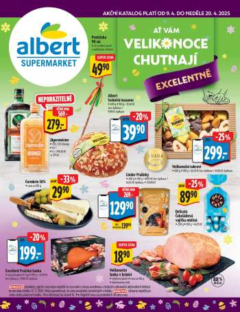 Leták Albert Supermarket - 9.4.2025 - 20.4.2025.