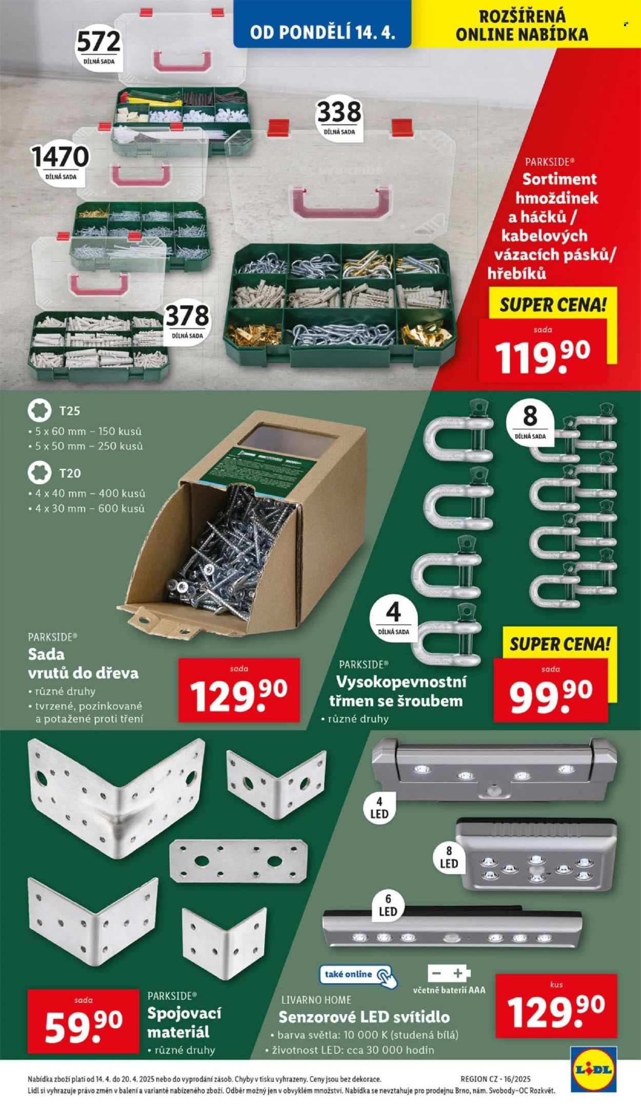 Leták Lidl - 14.4.2025 - 20.4.2025. Strana 45