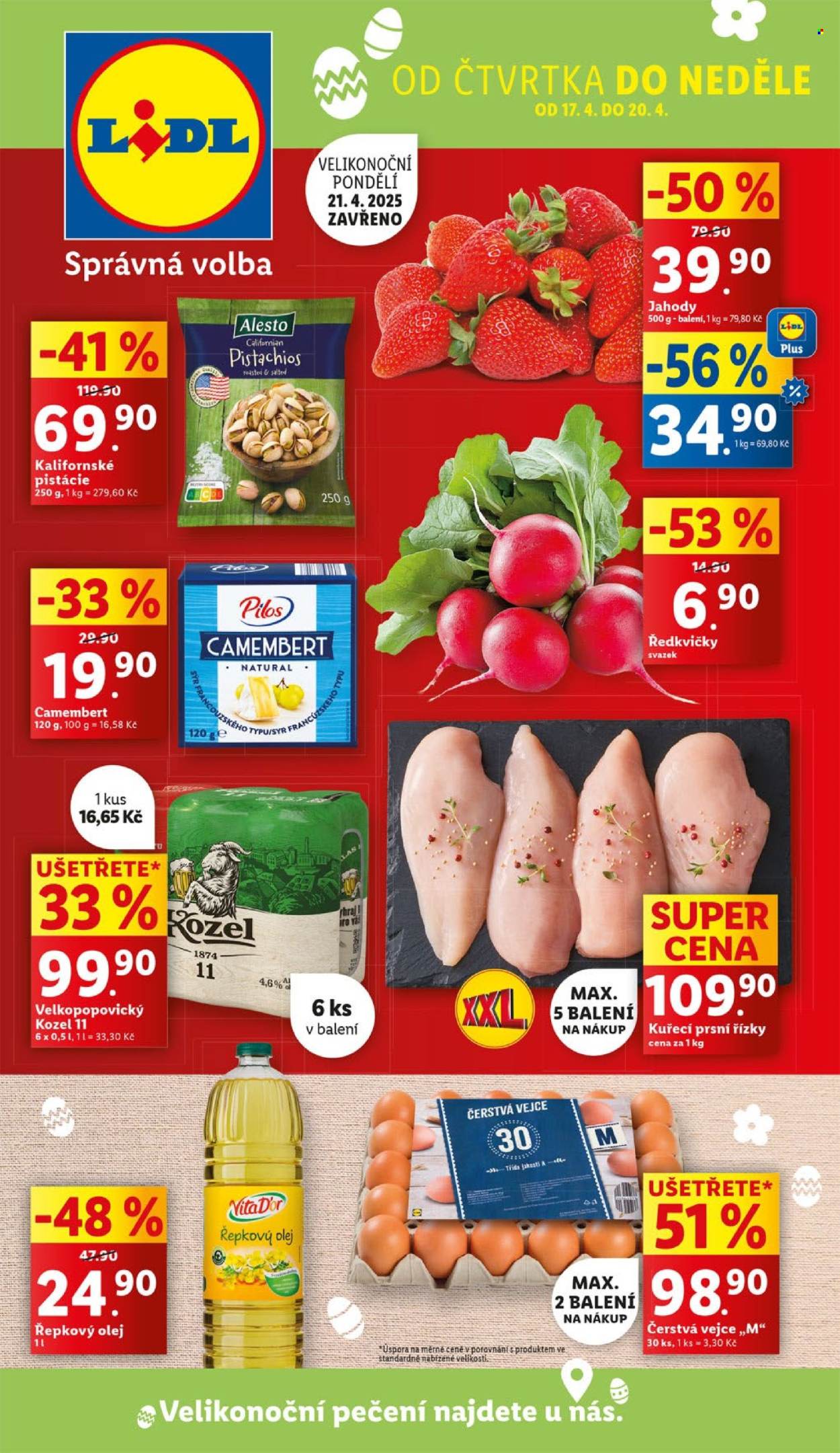 Leták Lidl - 17.4.2025 - 20.4.2025. Strana 1
