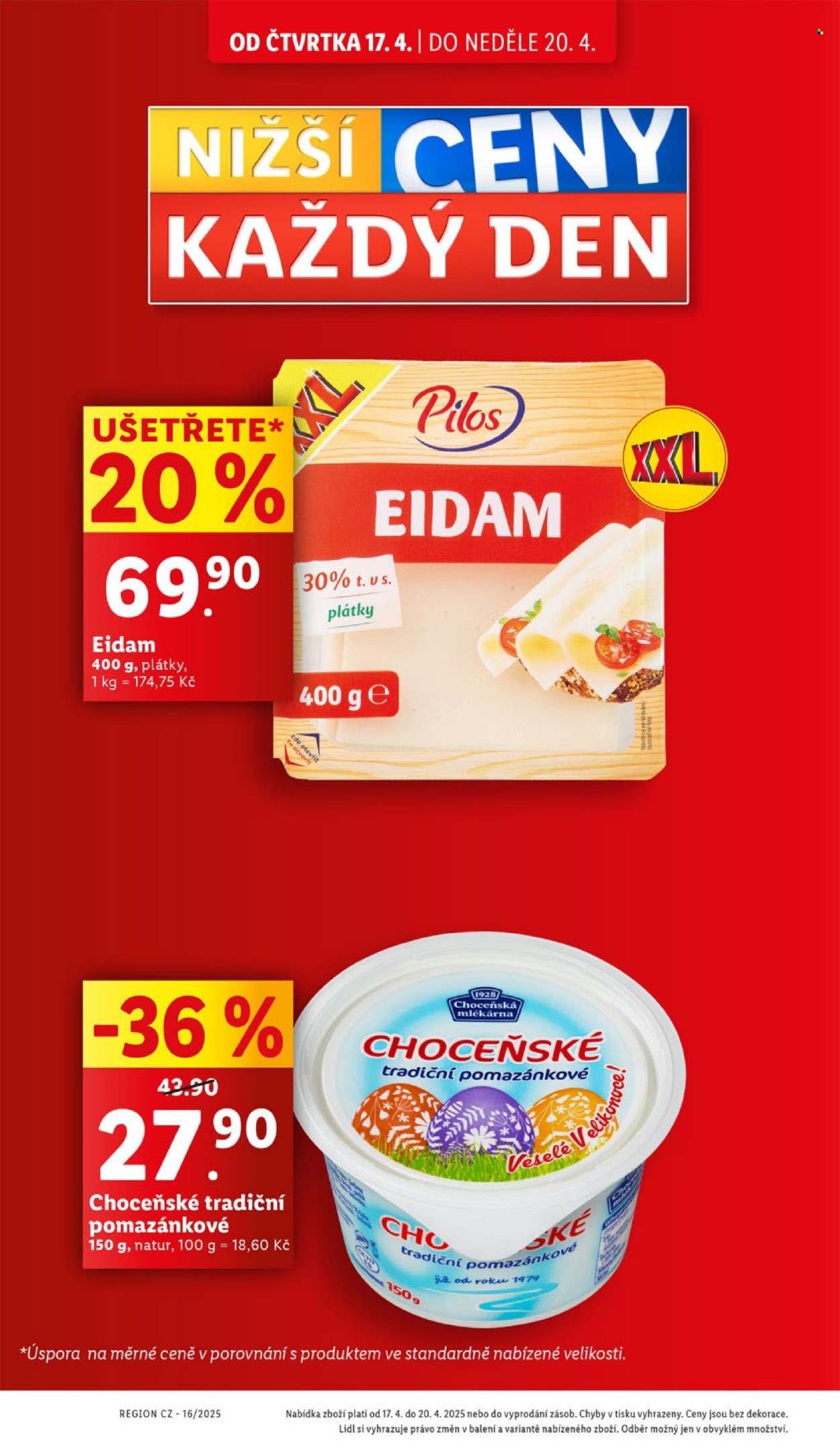 Leták Lidl - 17.4.2025 - 20.4.2025. Strana 4