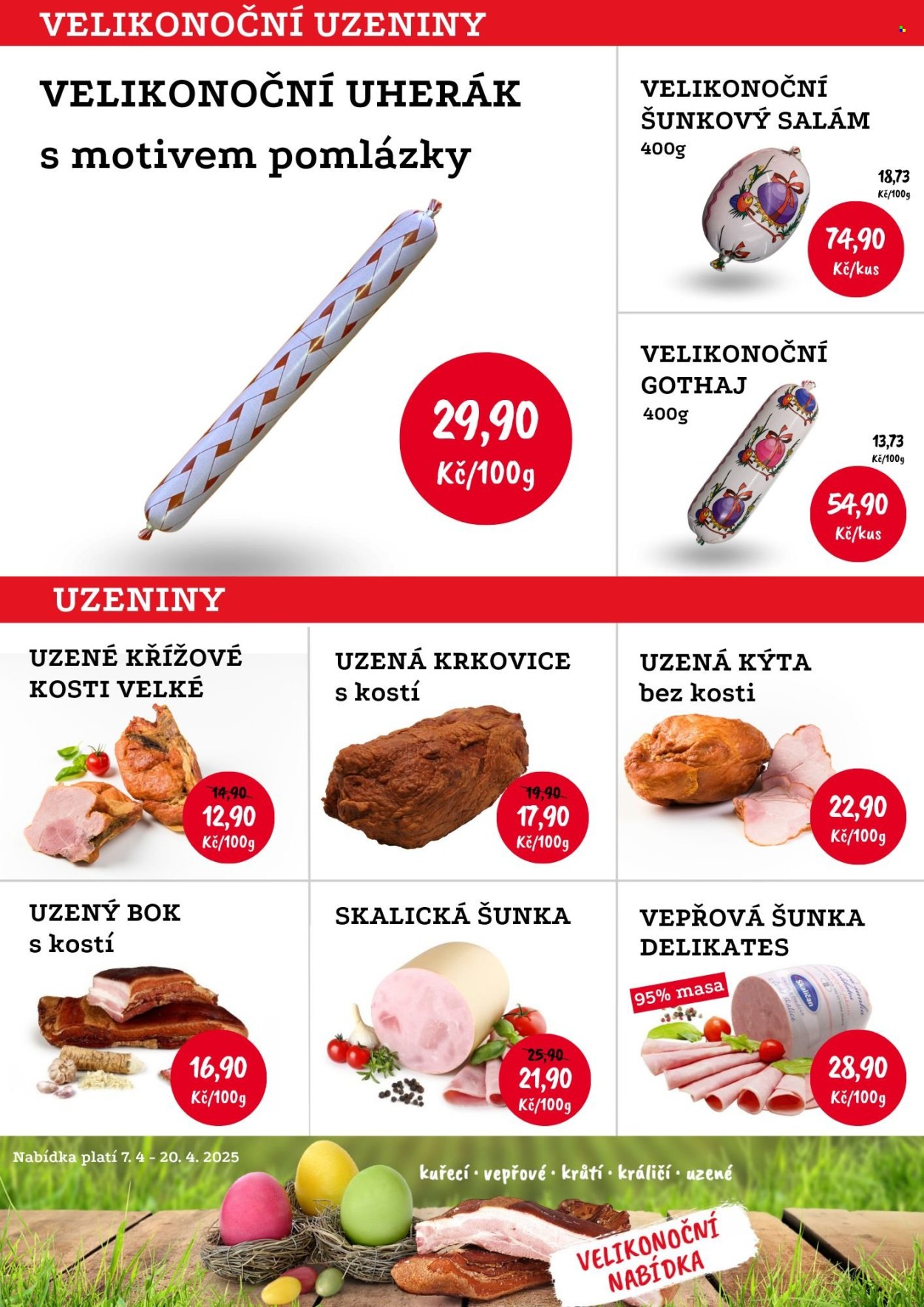 Leták RABBIT řeznictví - 7.4.2025 - 20.4.2025. Strana 2