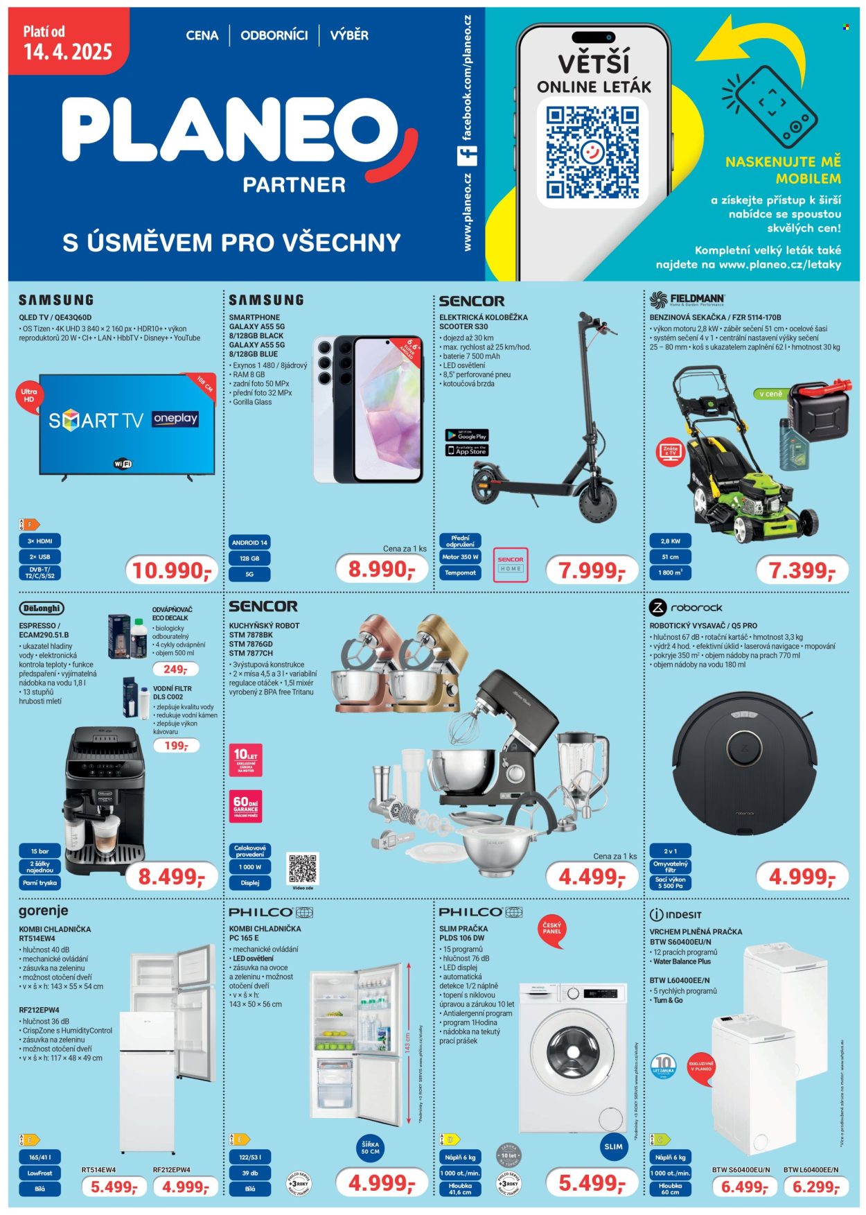 Leták PLANEO Elektro - 14.4.2025 - 20.4.2025. Strana 1