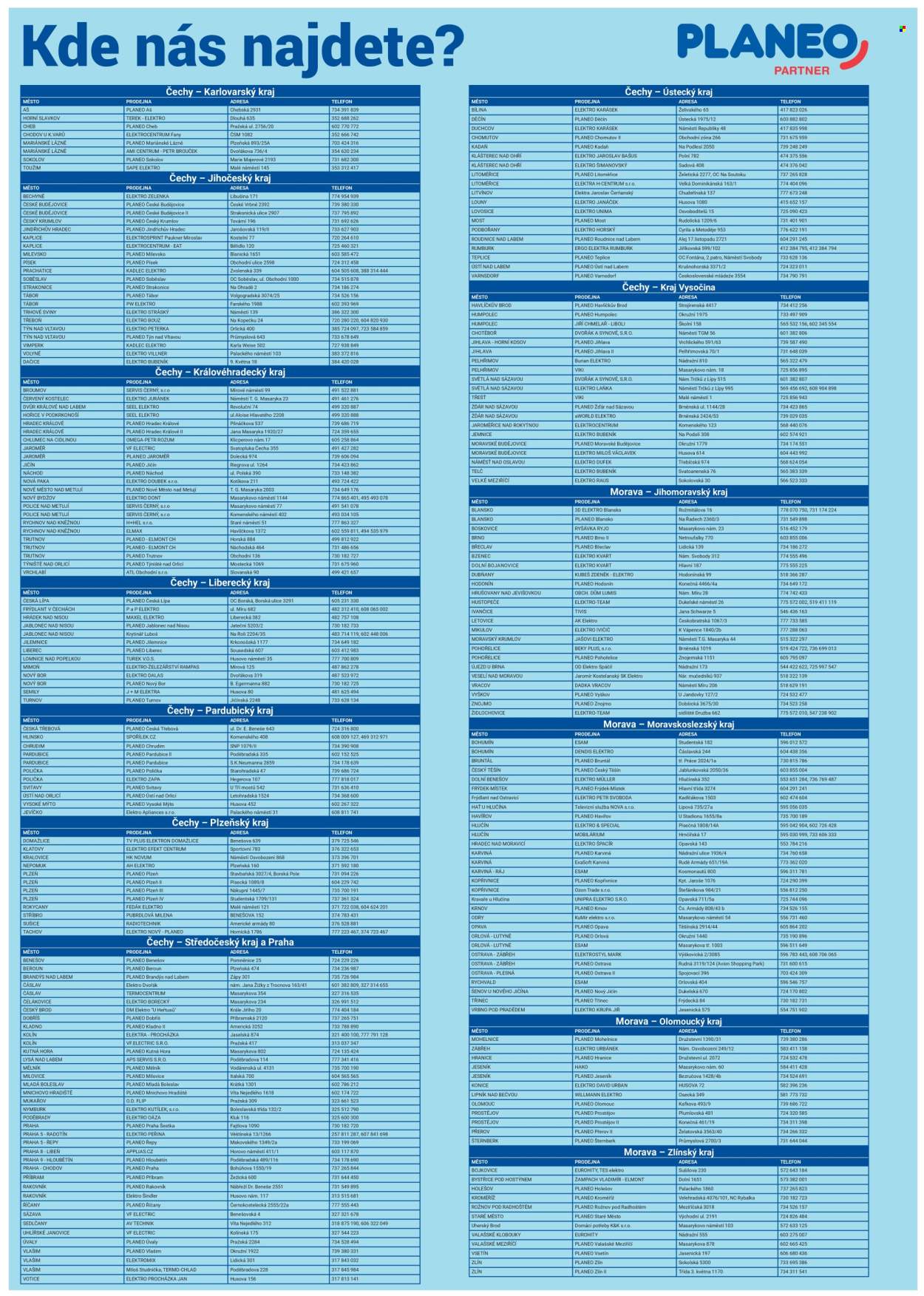 Leták PLANEO Elektro - 14.4.2025 - 20.4.2025. Strana 9