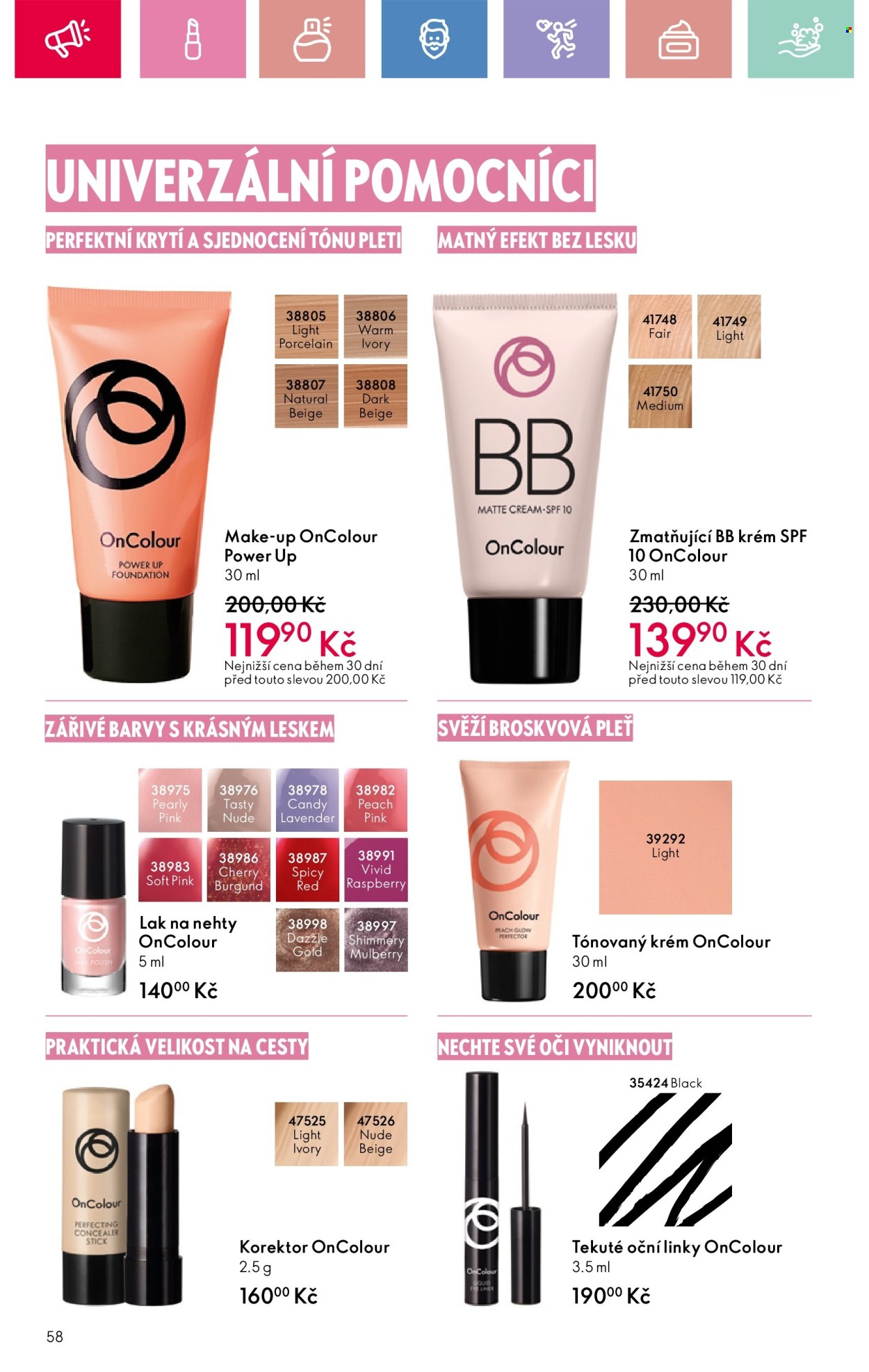 Leták ORIFLAME - 13.4.2025 - 3.5.2025. Strana 58