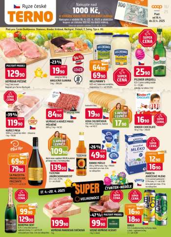 Leták coop TERNO - 16.4.2025 - 22.4.2025.