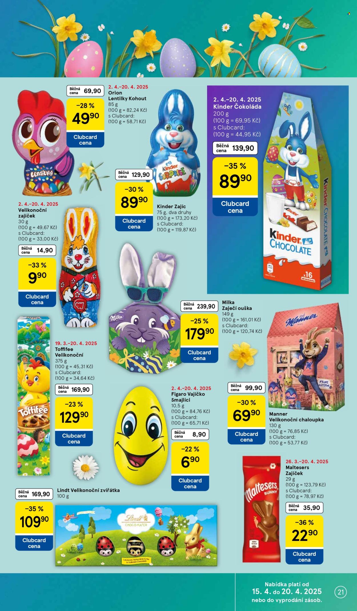 Leták TESCO - 15.4.2025 - 20.4.2025. Strana 21
