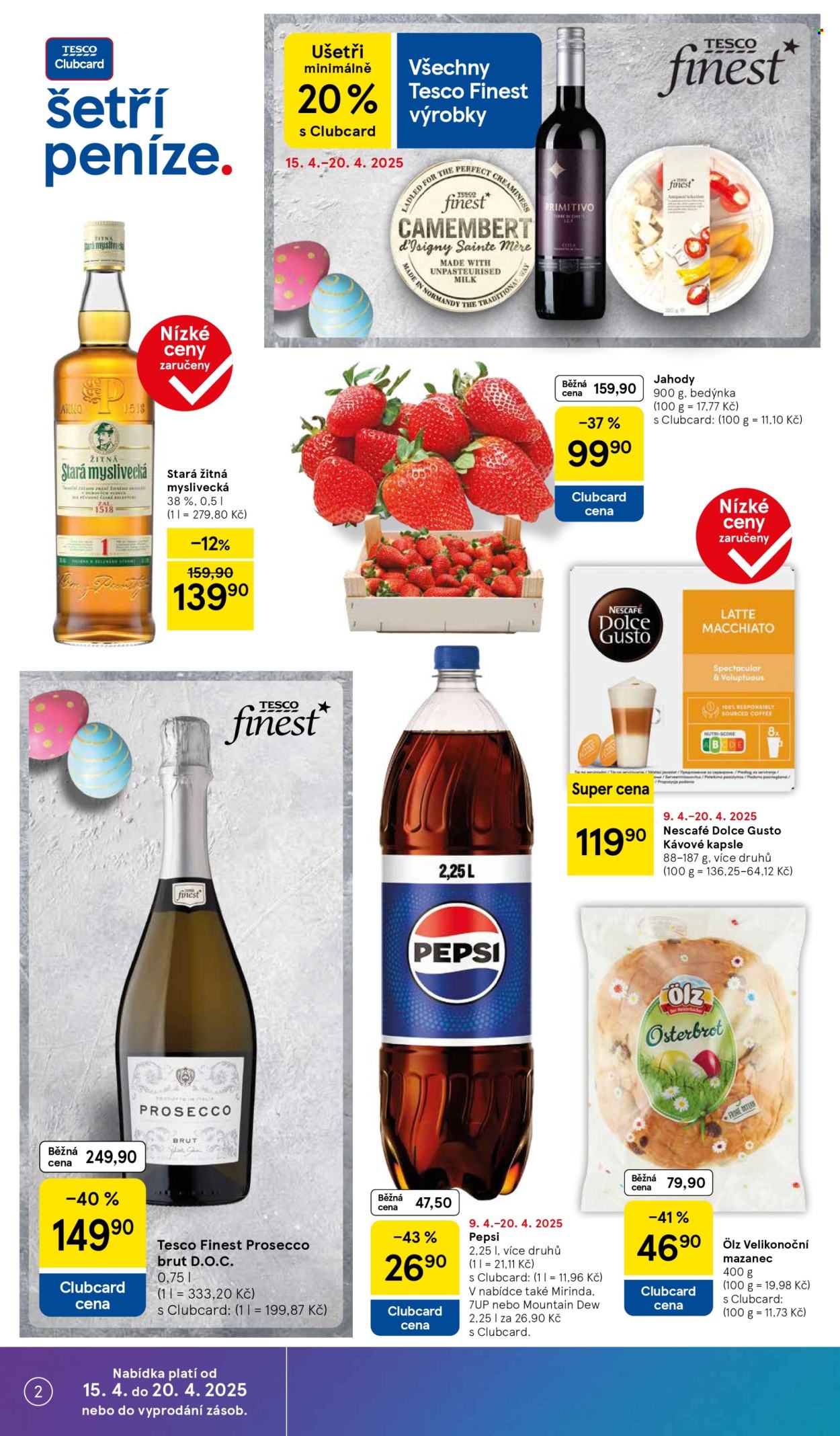 Leták TESCO supermarket - 15.4.2025 - 20.4.2025. Strana 2
