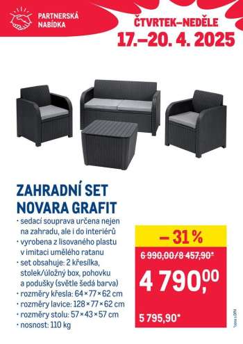 thumbnail - ZAHRADNÍ SET NOVARA GRAFIT