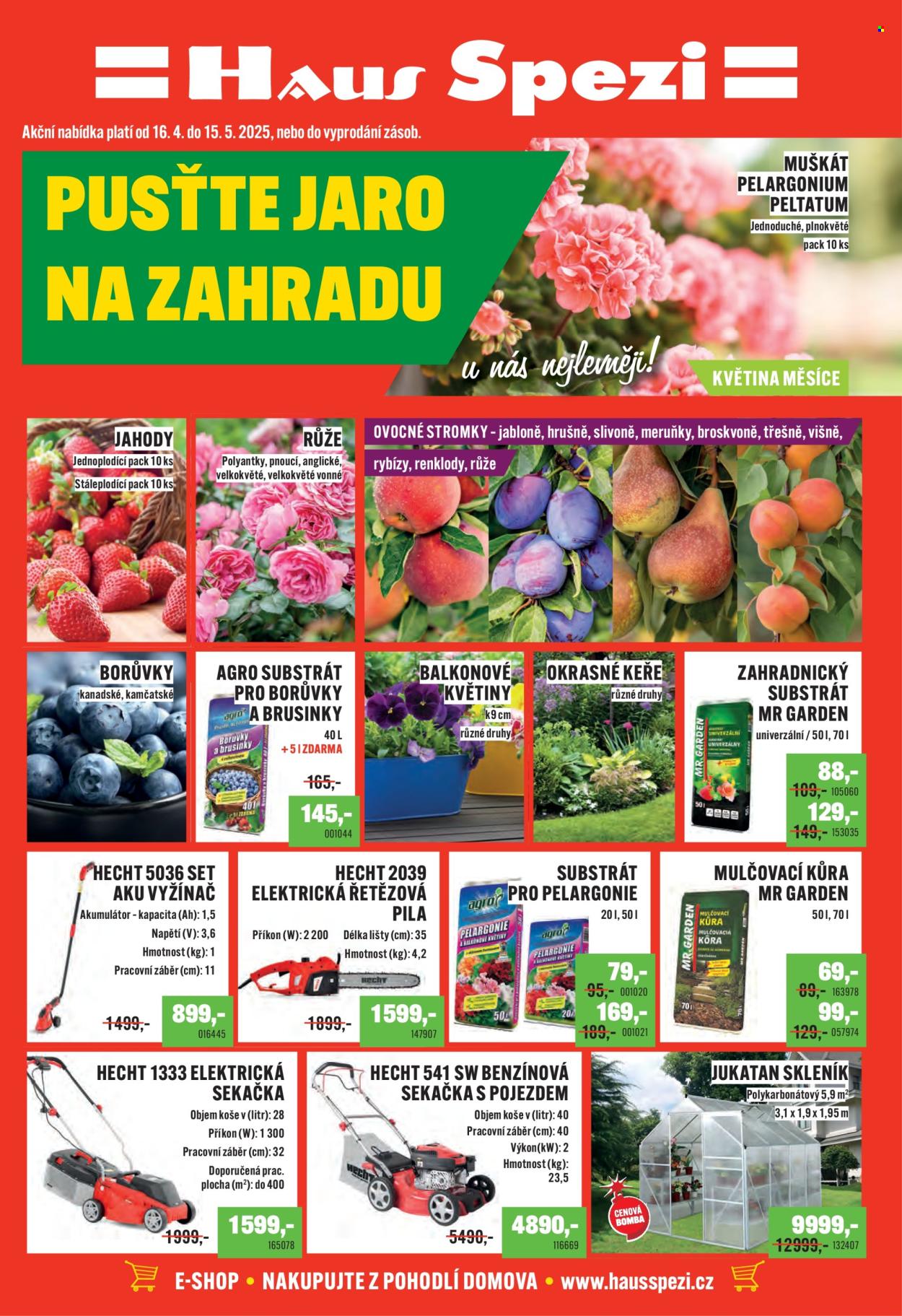 Leták Haus Spezi - 16.4.2025 - 15.5.2025. Strana 1