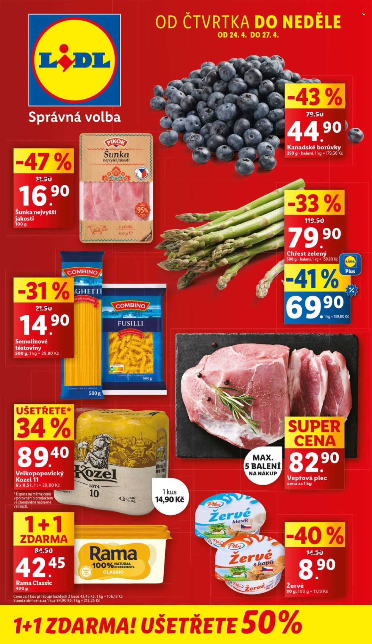 Leták Lidl - 24.4.2025 - 27.4.2025. Strana 1