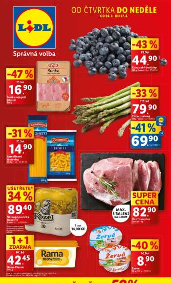 Leták Lidl - 24.4.2025 - 27.4.2025.