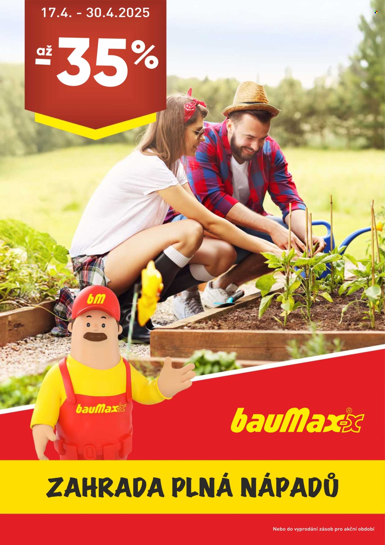 Leták Baumax - 17.4.2025 - 30.4.2025. Strana 1
