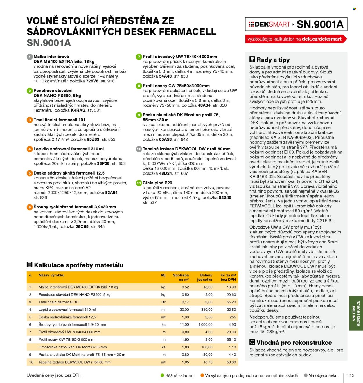 Leták DEK. Strana 415
