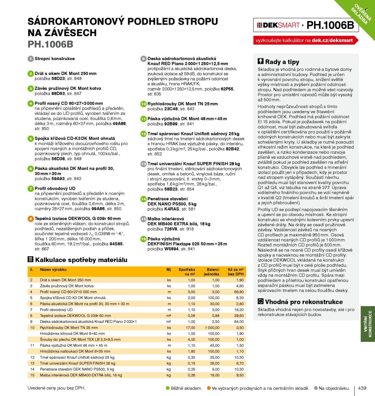 Leták DEK. Strana 441