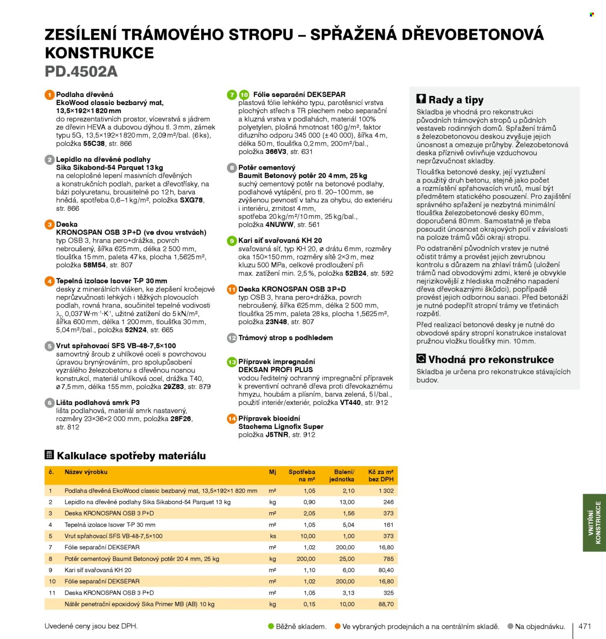 Leták DEK. Strana 473