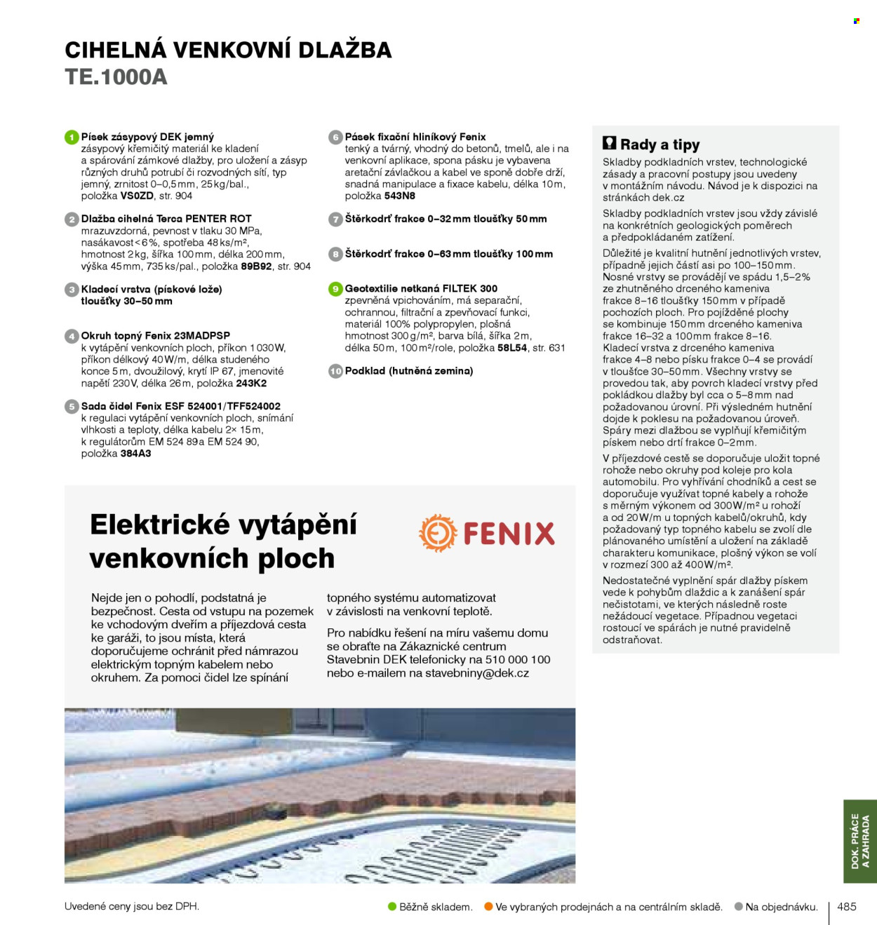Leták DEK. Strana 487