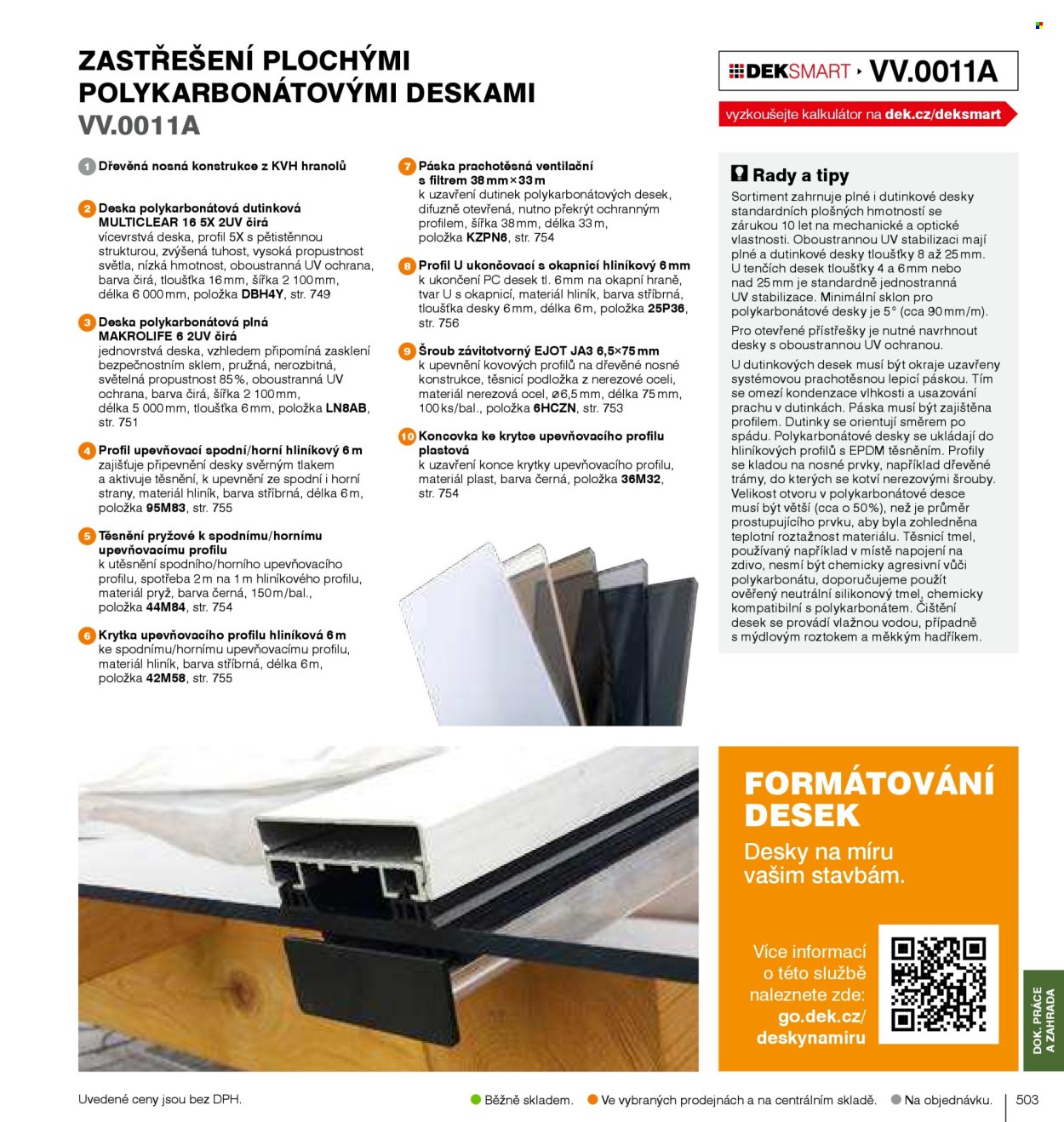 Leták DEK. Strana 505
