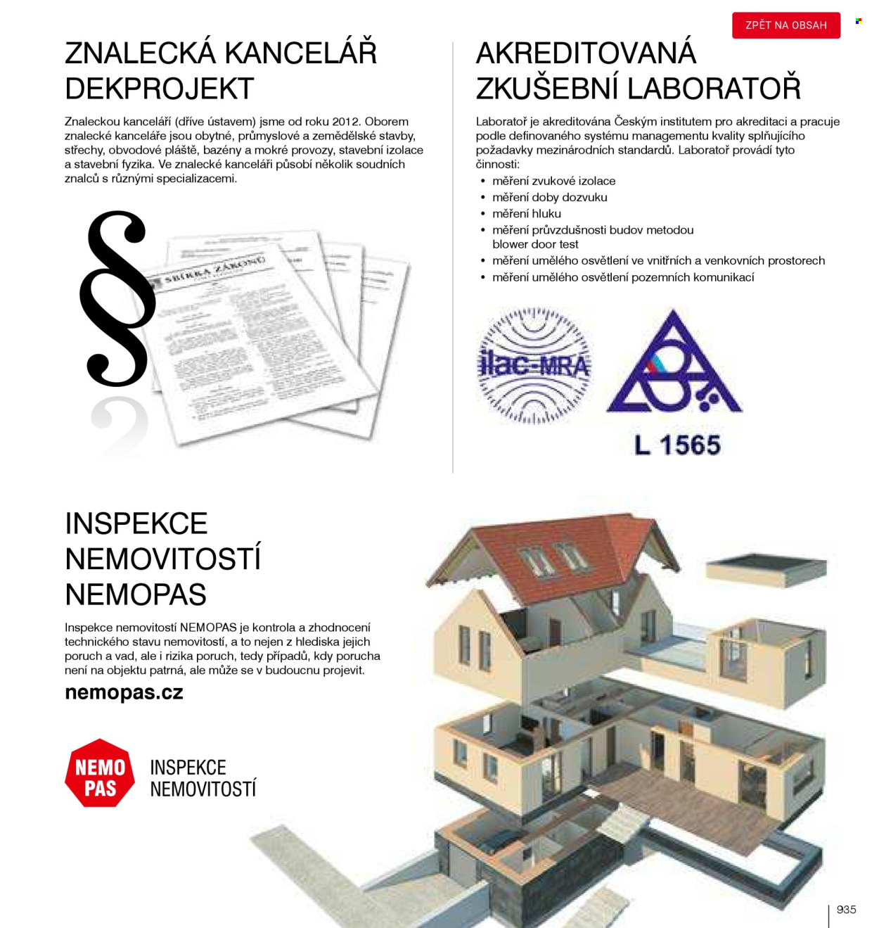 Leták DEK. Strana 937