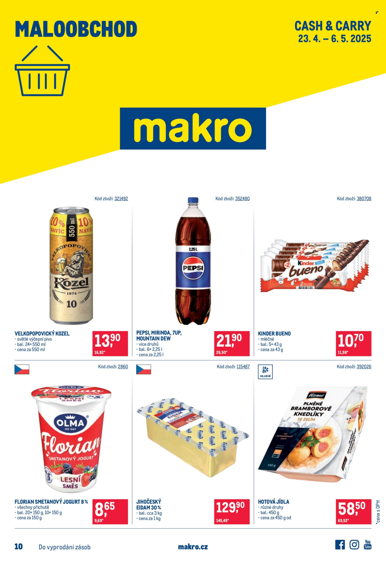 Leták MAKRO - 23.4.2025 - 6.5.2025. Strana 1