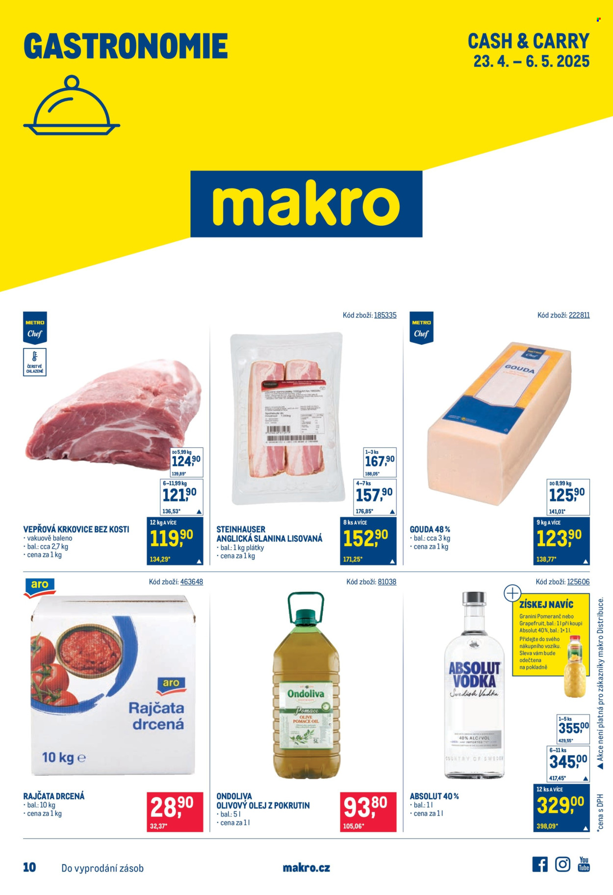 Leták MAKRO - 23.4.2025 - 6.5.2025. Strana 1