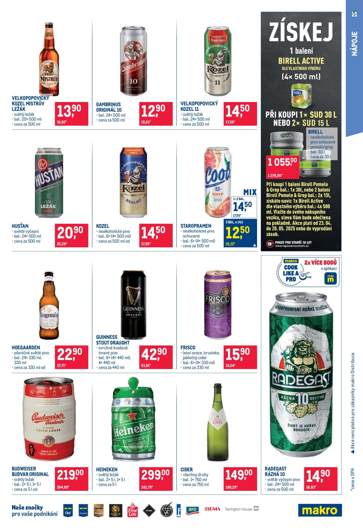 Leták MAKRO - 23.4.2025 - 6.5.2025. Strana 21