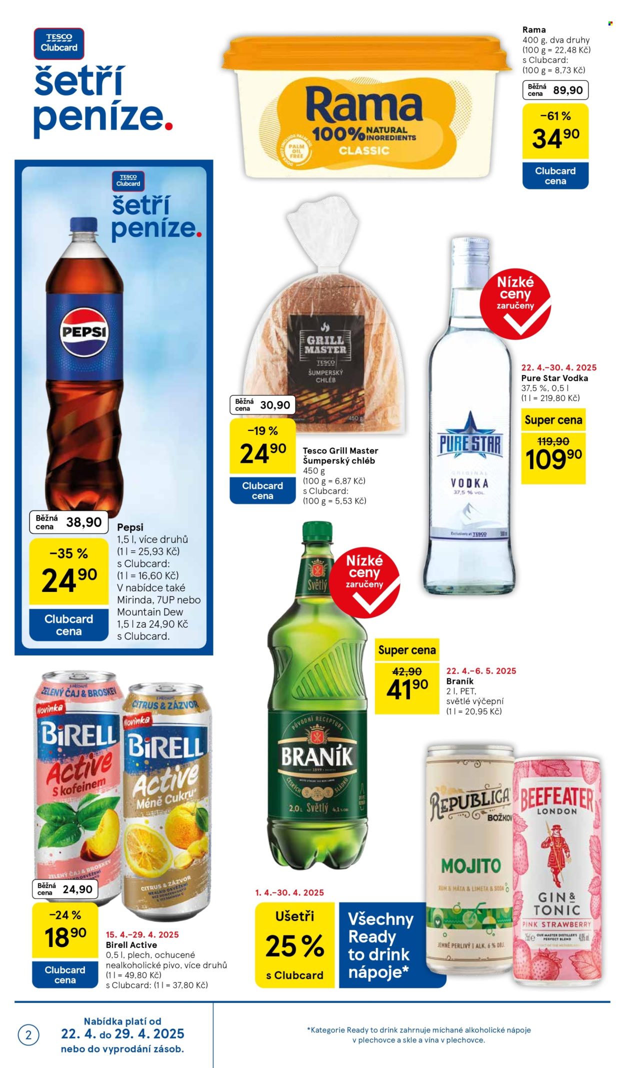 Leták TESCO supermarket - 22.4.2025 - 29.4.2025. Strana 2