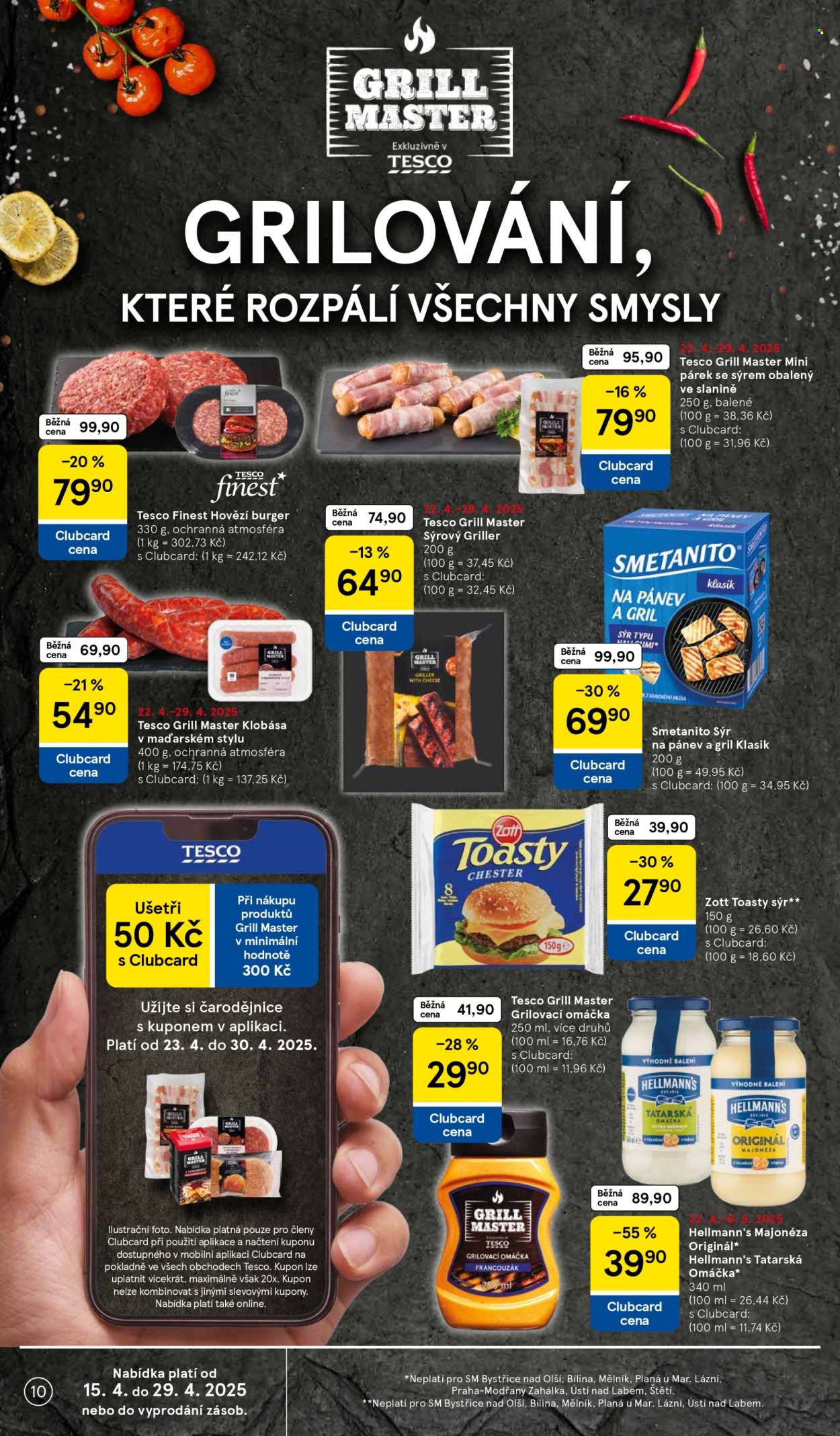 Leták TESCO supermarket - 22.4.2025 - 29.4.2025. Strana 10