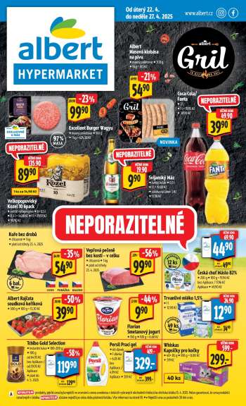 Leták Albert Hypermarket - 22.4.2025 - 27.4.2025.