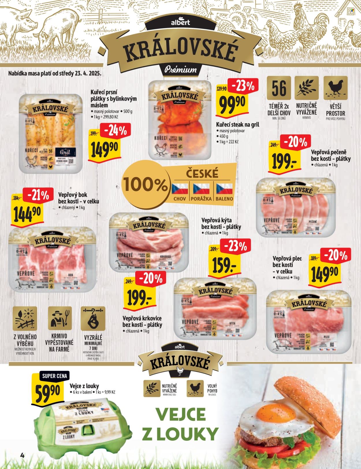 Leták Albert Hypermarket - 22.4.2025 - 4.5.2025. Strana 4
