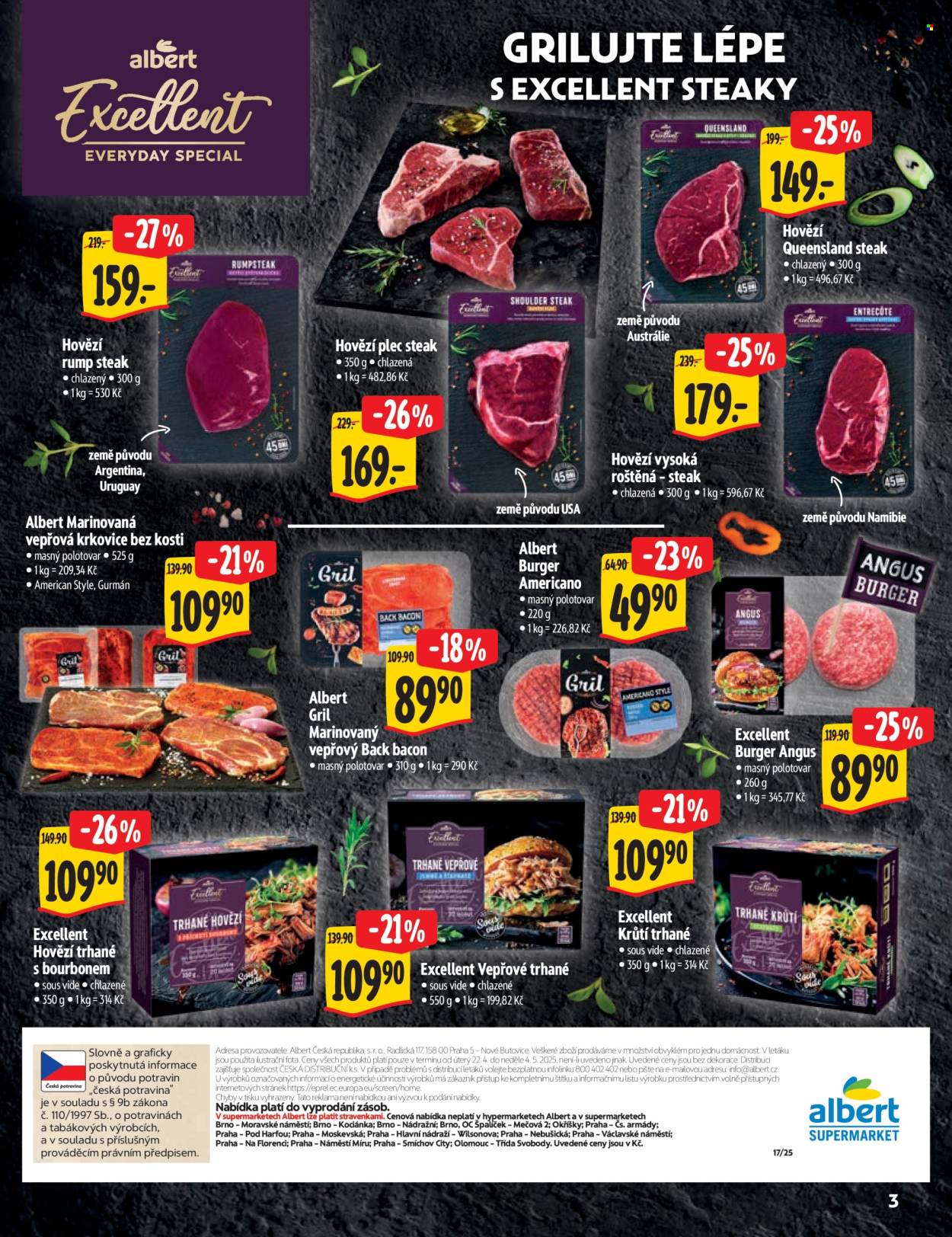 Leták Albert Supermarket - 22.4.2025 - 4.5.2025. Strana 3
